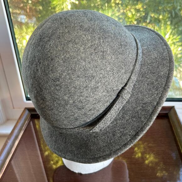 Vintage Bollman Hat Co. Gray Wool Cloche Fedora Unisex - Picture 11 of 16